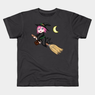 Cute Witch Kids T-Shirt